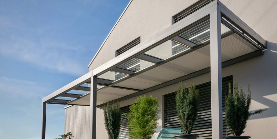 moderní stínění na terasu